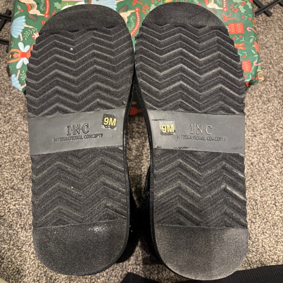 INC International Concepts Adrief Black Bling Booties - Picture 6 of 7